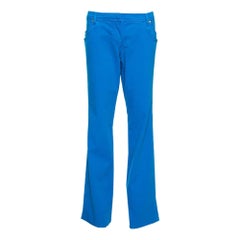 Roberto Cavalli Jean droit en coton extensible bleu L