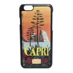 Dolce & Gabbana Multicolor Capri Print Leather iPhone 6 Case
