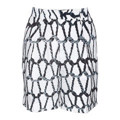 Joseph Short en soie imprimé Monochrome Rope M