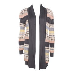 Missoni Multicolor Jacquard-Ösenstrickjacke M