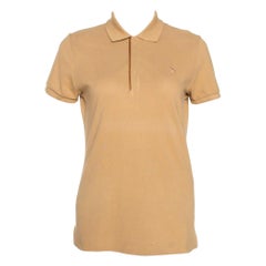Polo ajustado Ralph Lauren marrón de algodón piqué M