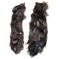Sleeveless Silver Fox Vest