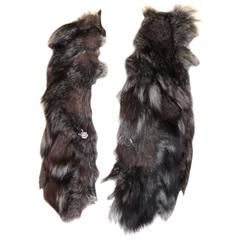 sleeveless Silver Fox fur vest