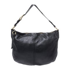 Coach Black Soft Leather Hobo