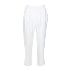 Alexander McQueen Pantalon en crêpe Off-White M.