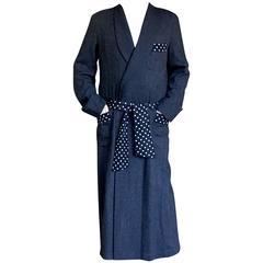 Yohji Yamamoto Pour Homme Vintage Floor Length Silk Lined Coat:: Evening Robe