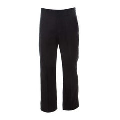 Emporio Armani Schwarze Hose aus Baumwolle in Regular Fit XL