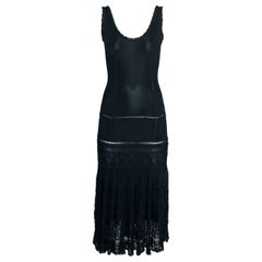 Used Christian Dior By John Galliano Crochet-Knit Slip Dress, Spring-Summer 1998