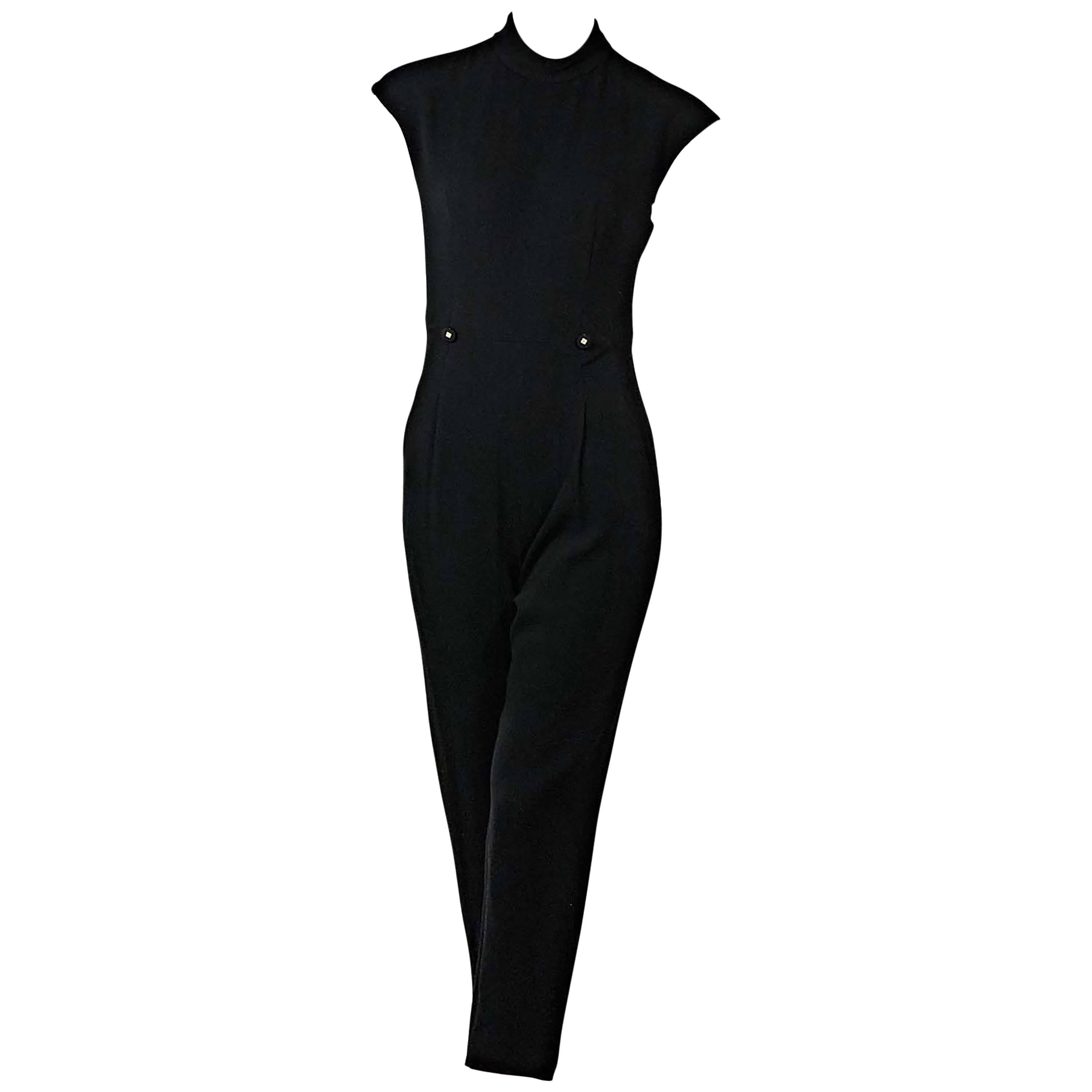 Black Vintage Chanel Jumpsuit