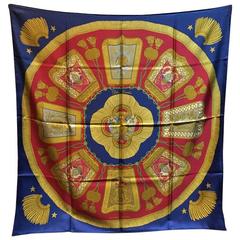 Hermes Vintage Poste et Cavalerie Silk Scarf 