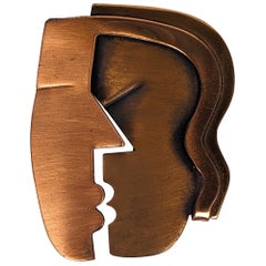 Iconic Rebajes Copper Kiss Brooch