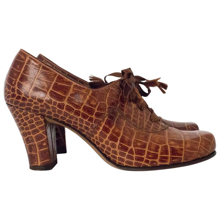 Faux store crocodile shoes