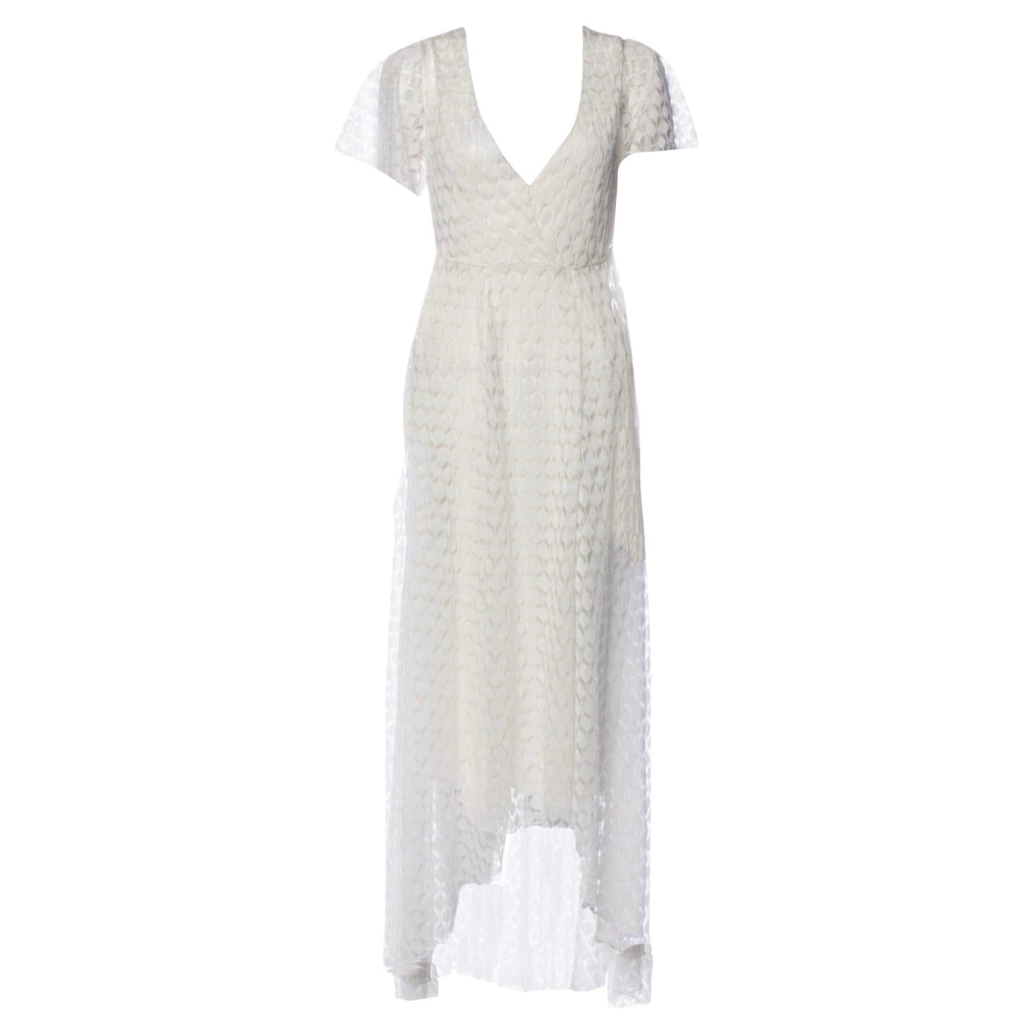 UNWORN Missoni 2PCS Crochet Knit Lace Bridal Wedding Engegement Dress 38 For Sale