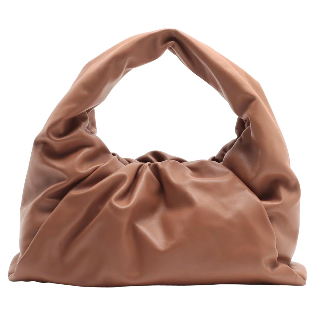 The Pouch Large Leather Hobo Bag Brown For Sale
