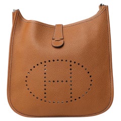 Hermès Sac Evelyne 29 Togo Gold Borsa A Spalla