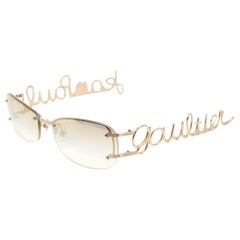 RARE Jean Paul Gaultier Cursive Logo Sunglasses