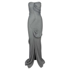 Vivienne Westwood Grey Strapless Gown- '10s