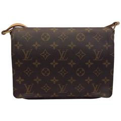 Louis Vuitton Brown Logo Flap Bag