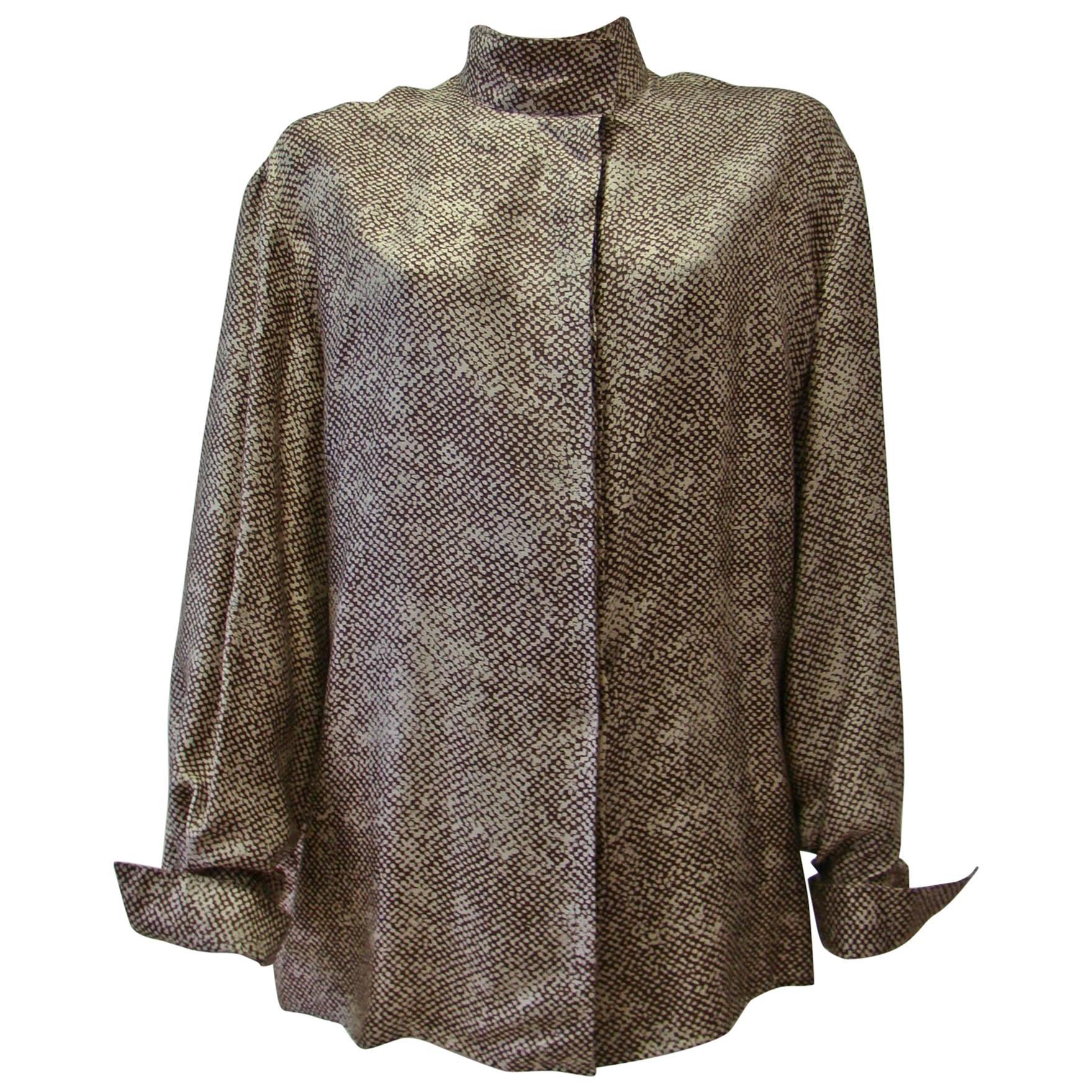 Rare Gianfranco Ferre Silk Shirt For Sale