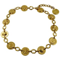 Chanel Vintage Ladybug, Mademoiselle Profile and Clover Gold Toned Coin Belt