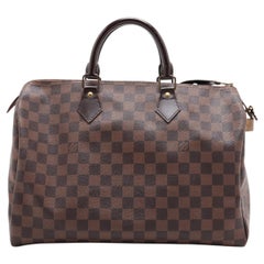 Used Louis Vuitton Damier Ebene Speedy 35