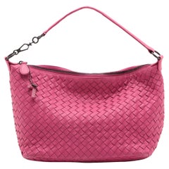 Bottega Veneta Borsa a tracolla in pelle Intrecciato Rosa