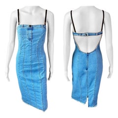 D&G by Dolce & Gabbana Denim-Bodycon-Kleid aus Denim