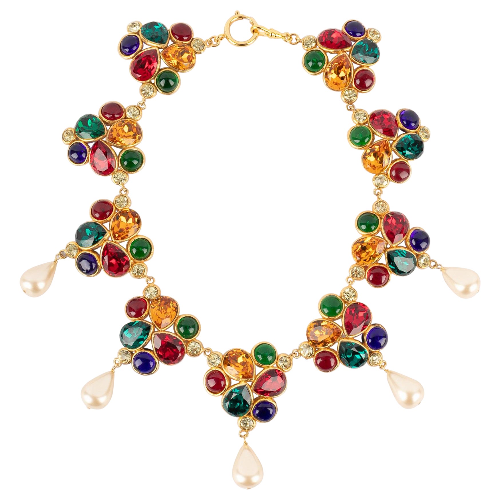 Chanel Multicolored Rhinestones Necklace, 2cc6