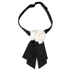 Chanel Camellia Necklace with Tie-Style