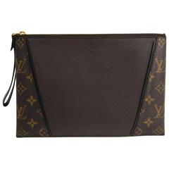 Louis Vuitton W Monogram Men's Women's Carryall Travel Clutch Wristlet Bag