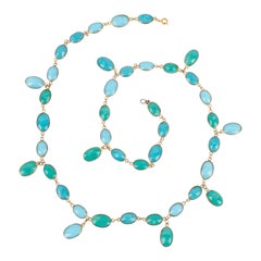 Gripoix Glass Paste Necklace, 1970s