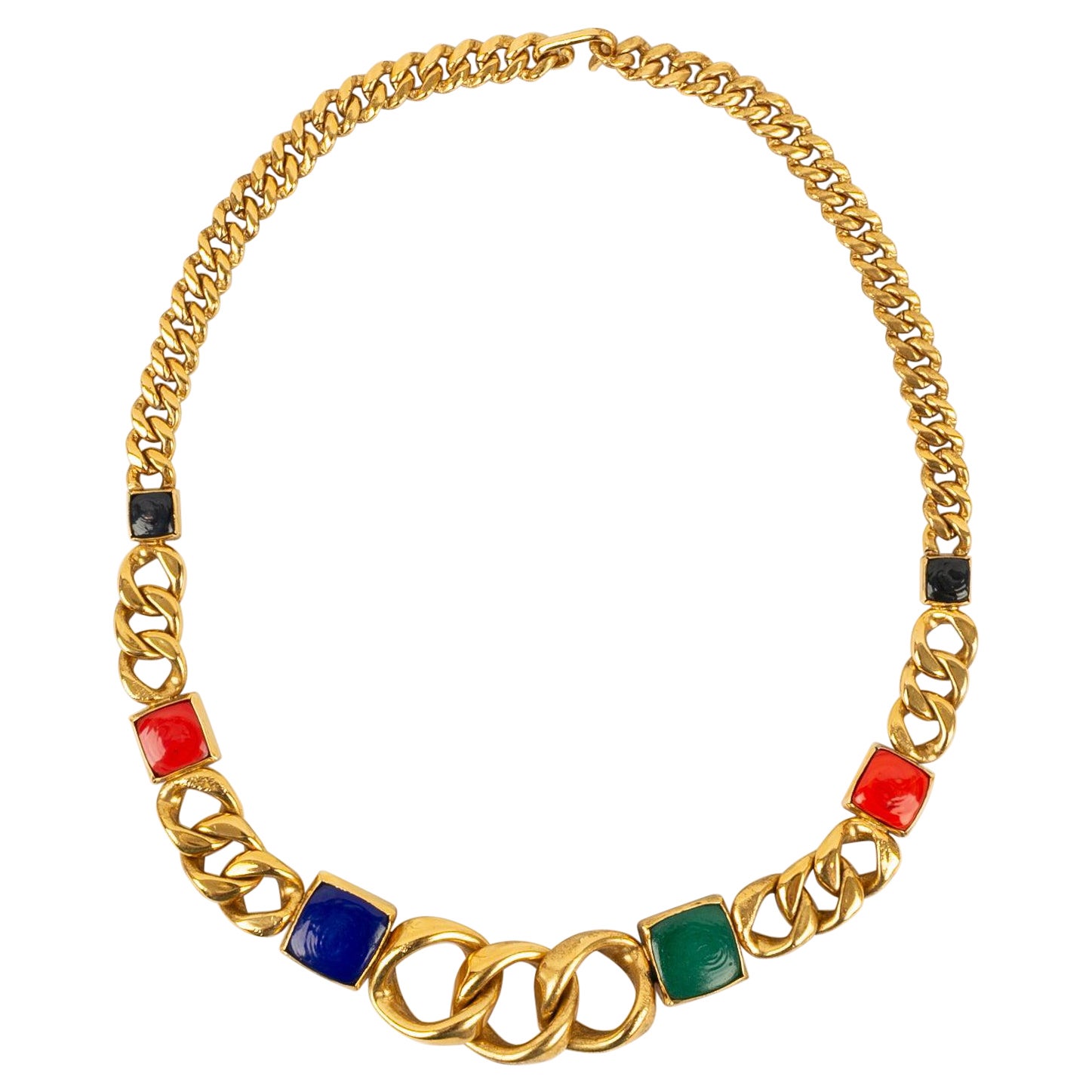 Yves Saint Laurent Kette Halskette in vergoldet