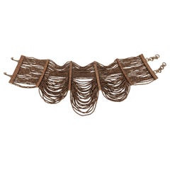 Dior Massai, collier fait de strass et de perles de cuivre, années 2000