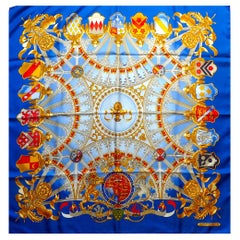 Foulard Hermes ICH DIEN Édition spéciale pour le mariage de Lady Diana et du Prince Charles