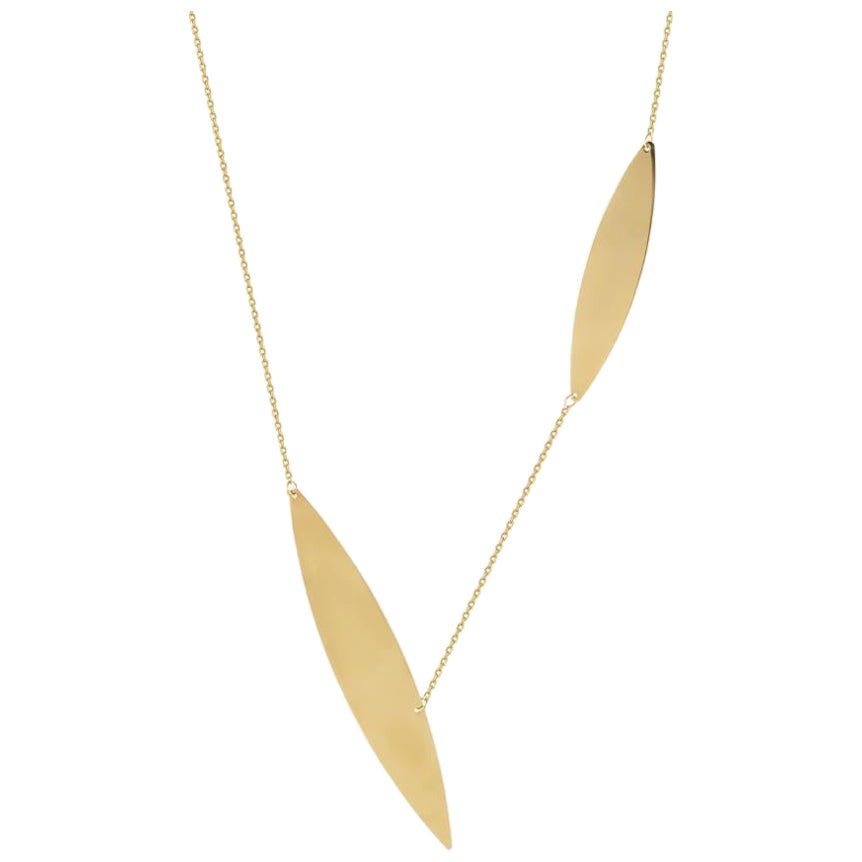 Oval Necklace w MOP 18KT YGP