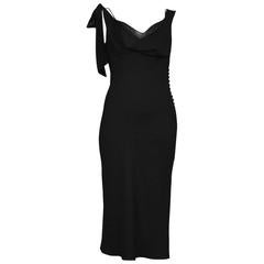 John Galliano Black Slip Dress