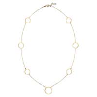 Real Ruby Station Chain Necklace 14k Solid Yellow Gold, Gift for Her ...