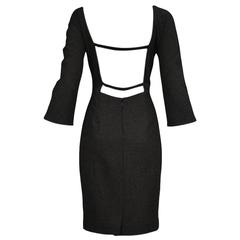 Dolce & Gabbana Grey Backless Dress 1998 2