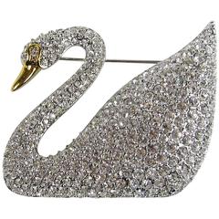 SWAROVSKI Crystal Iconic Swan Bug Brooch Pin Never Worn 6