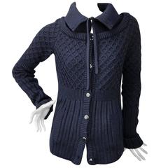 Celine Navy Blue Cardigan