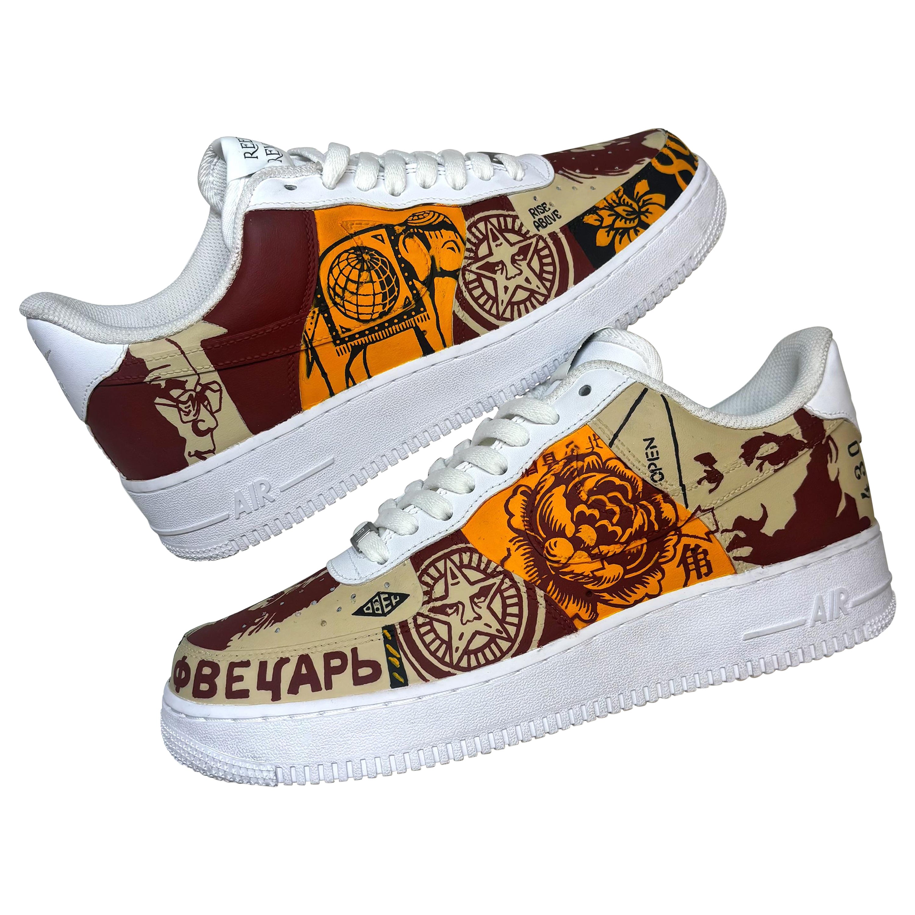 Shepard Fairey Custom Air Force 1 Hand-Painted by Reed Revesz