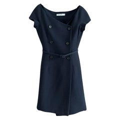 Dior 5K$ Iconic Dark Navy Double Breasted Dress