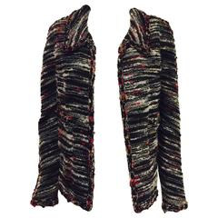 Chanel Fall Wool Cotton and Alpaca Blend Multicolored Knit Jacket Size 48 12
