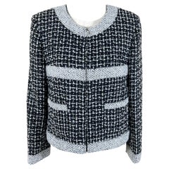 Chanel Charlotte Groeneveld Neue schwarze Lesage-Tweedjacke aus Tweed