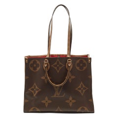 Louis Vuitton - Sac OnTheGo GM en toile géante à monogramme inversé