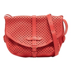 Louis Vuitton Coral Perforated Leather Limited Edition Saumur Bag