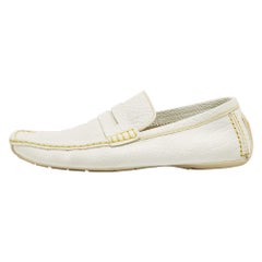 Louis Vuitton - Mocassins Lombok en cuir blanc, taille 45