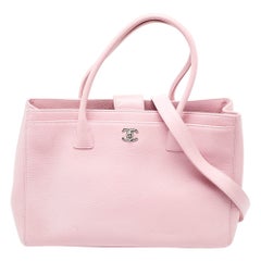 Chanel Pink Leather Executive Cerf Tote