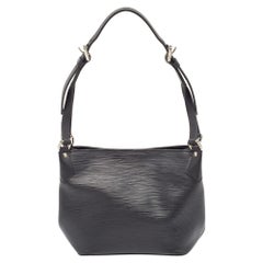 Used Louis Vuitton Black Epi Leather Mandara PM Bag
