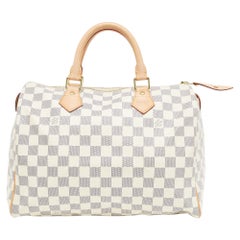 Louis Vuitton Damier Azur Canvas Speedy 30 Bag